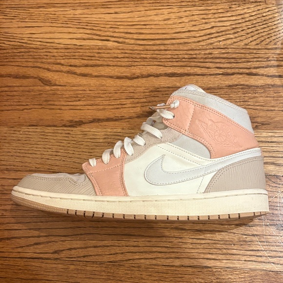 Jordan Women's Sneakers - Peach and Cream - Picture 4 of 6